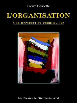 cover image of Organisation, une perspective cognitiviste